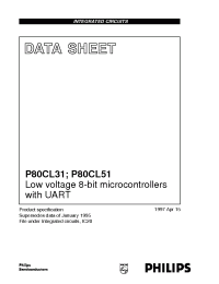 Datasheet P80CL31HFH manufacturer Philips